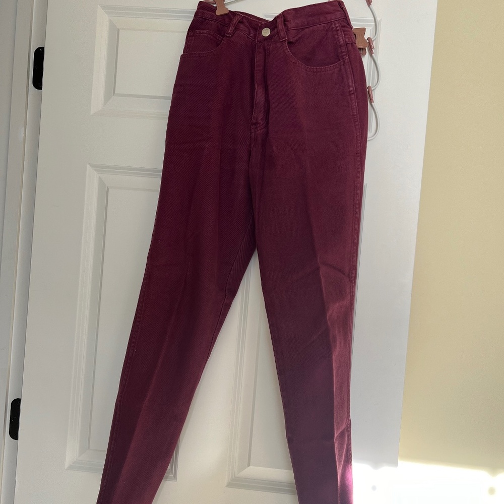 Vintage Chazz by Charles Ghailan Jeans Maroon Size 5
